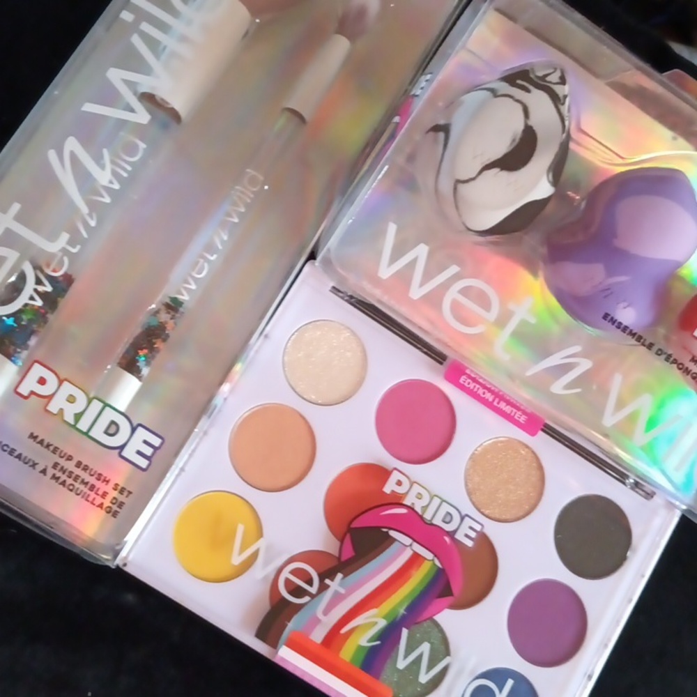 🌈Wet n Wild "Pride" Set! Brush, and Sponge Set & Palette!